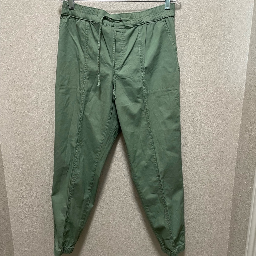Anne Klein Green Relaxed Fit Joggers